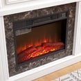 thumbnail image 4 of 46" Electric Fireplace with Mantel, Freestanding TV Stand with 23" Fireplace Insert, 1400W Electric Fireplace Heater with Remote Control, Adjustable Flame, Living Room/Apartment (42" W - White), 4 of 18