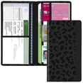 thumbnail image 1 of Kakurookie Soporte Para Registro Y Seguro De Automóvil Con Cierre Magnético Para Tarjetas De Licencia Y Documentos Todas Las Necesidades Del Vehículo Y Accesorios Para El Automóvil (Leopard-Black), 1 of 5