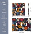 thumbnail image 2 of Yayeee Toggle Light Switch Wall Plate 2-Gang 4.56"x4.48" Decorative Outlet Cover, Bright Colorful Flowers Pattern, 2 of 7