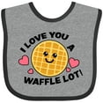 thumbnail image 3 of Inktastic I Love You a Waffle Lot with Cute Happy Waffle Boys or Girls Baby Bib, 3 of 4