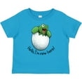 thumbnail image 3 of Inktastic Hello, I'm New Here Cute Baby Turtle Boys or Girls Baby T-Shirt, 3 of 5