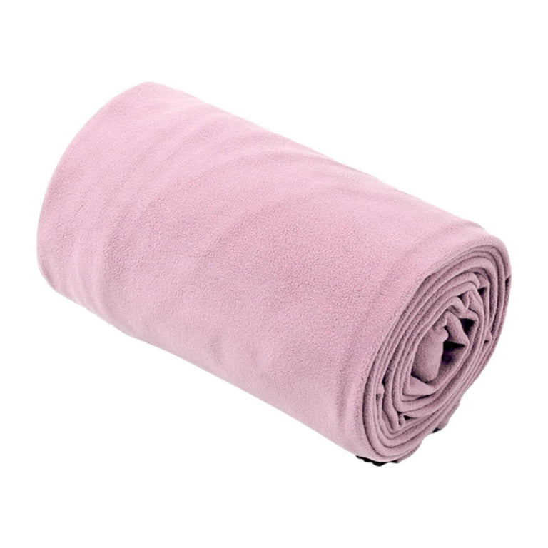 2x Camping Blanket Soft Fleece Lining Outdoor Lightweight Thermal Warm Emergency Pink Deep Red