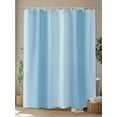 thumbnail image 4 of Shower Curtain Blue Shower Curtains for Bathroom, Waterproof Polyester Shower Curtain Set with Hooks, Extra Long 72" x 78" Gradient Color, 4 of 6