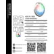 thumbnail image 4 of 1 Lámpara LED Sumergible Para Alberca de nicho o sobreponer ADS PL 80W 16CM Multicolor RGB, 4 of 5