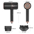 thumbnail image 2 of Duomishu Ionic Hair Dryer 1800W Blow Dryer LED Electric Blowdryer with AC Motor Infinity Heat, 2 of 10