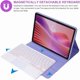 thumbnail image 2 of Funda con Teclado Retroiluminado de 7 Colores con Mouse, Morado para Lenovo Tab 10.1" 2025, 2 of 7