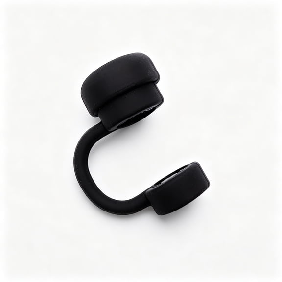 Reusable Silicone Straw Cover Caps for Tumblers and Drinking Straws Dust Proof Protectors for Travel Home and Outdoor Use Pack of 4 Black