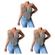 thumbnail image 2 of Chaleco Sexy Qarigey para Mujeres y Niñas con Cuello en V Profundo Gris M 3piezas, 2 of 6