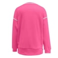 thumbnail image 6 of Oversized Women's Sweatshirts Long Sleeve Crewneck Side Zipper Pullover Hoodie Fall Trendy Clothes Loose Fit Warm Casual Streetwear | CSEONE,Hot Pink L, 6 of 9