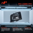 thumbnail image 5 of A-Premium Conditioner Air Vent Grill Compatible with BMW 520i 2014-2016, 528i xDrive 2010, 530i 2010 2012-2013, 535d 2014-2016, 535i 2010-2016, 550i 2010-2015, Left Console, Black and Chrome, 5 of 5