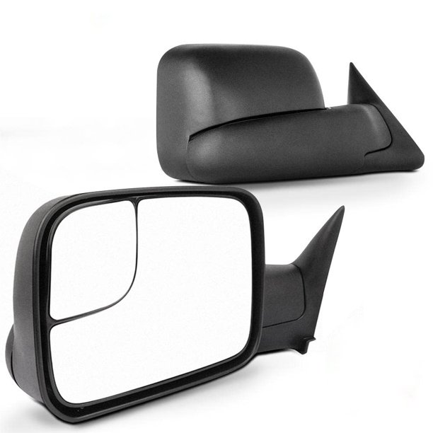 Scitoo Espejos Laterales De Remolque Manuales Para Conductor Y Pasajero, 7 X 10, Abatibles Con Soportes De Montaje, Repuesto Para Dodge Ram Pickup Truck 1994-2001 55156335Ad 55156334Ad