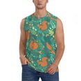 thumbnail image 2 of Picia Fall Forest Squirrel mens Cotton Tank Undershirts , Moisture-wicking Ribbed Tanks, Lightweight Cotton Tank Undershirts-X-Large, 2 of 8