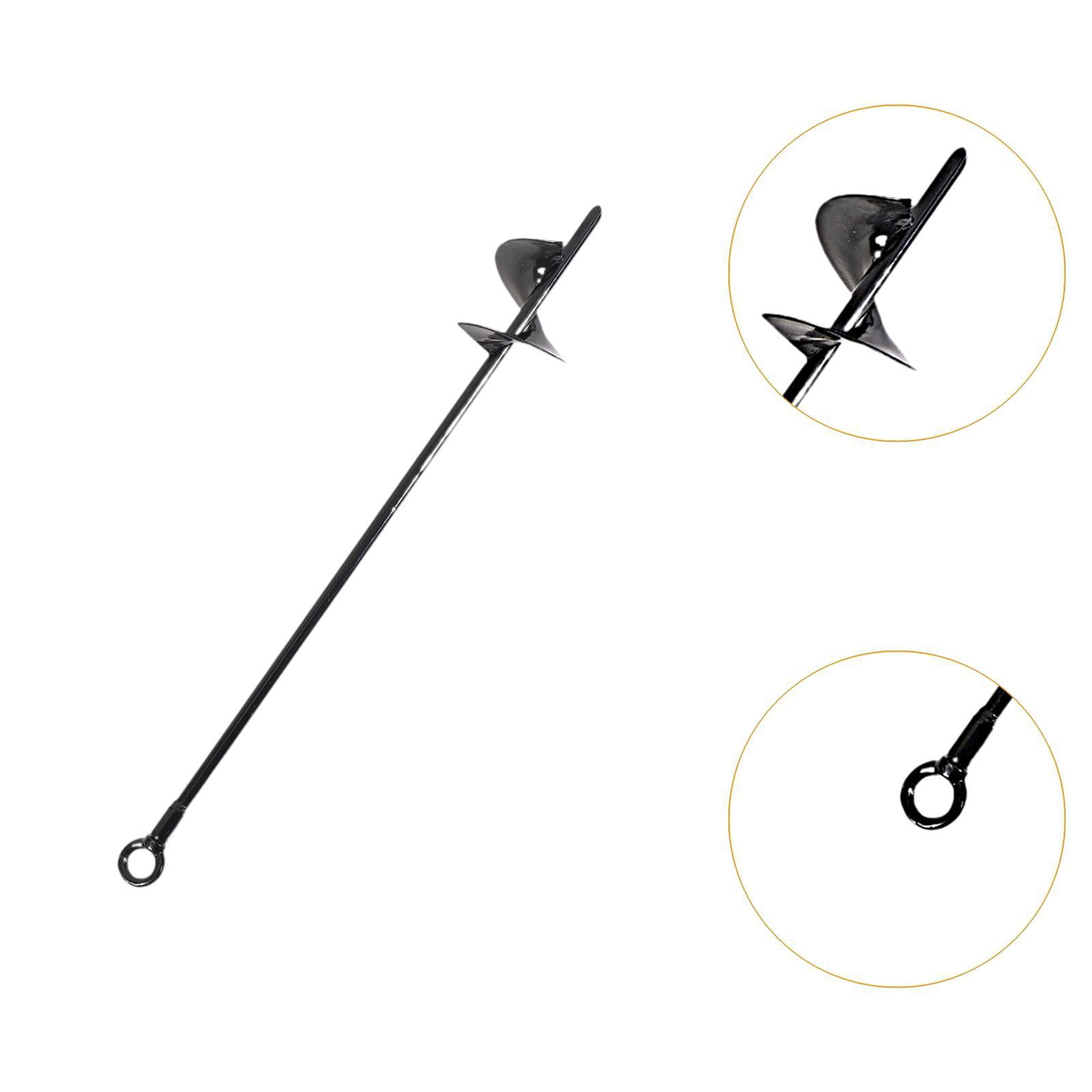 Aymzbd 4Pcs Ground Anchor Screw in Tent Stakes Earth Anchors Strong Camping Tent Anchor Black