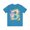 Aqua, variant on Letter B Graphic Tee for Unisex Vintage Artwork Short Sleeve Casual Tee