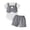 Gray, variant on WUANDIXFA Baby Boy Dress Clothes Bowtie Short Sleeve Romper Two Piece Bodysuit Shorts Set Suit Summer Outfit (Grey, 6-9 Months)
