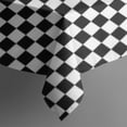 thumbnail image 4 of Black and White Checkered Pattern Rectangle Tablecloth 60"x102",Waterproof Polyester Rectangle Table Cloth, Wipeable Spillproof Polyester Tablecloth for Dining, Camping, Indoor and Outdoor, 4 of 6