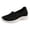 Black, variant on Womens Slip on Mesh Loafers Cushioned Walking Shoes Lightweight Workout Gym Footwear Ladies Casual Nursing Shoes Pink Size 8