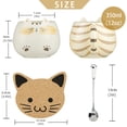 thumbnail image 4 of Gifts for Women Cute Stuff Christmas Cat Coffee Mug Friendship Gifts Ceramic Kawaii Tea Cup Funny Novelty Thank You Gift for Girlfriend,Girls,Her,Mum,Sister Present for Leaving Gift for Colleague, 4 of 8