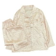 thumbnail image 1 of Ensemble Pyjama 2 Pcs pour Femmes, Blouse à Manches Longues Décontractée et Pantalon, 1 of 2