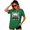 Green, variant on UNISHE Women's Witch Circle Dark Hand Drawn Graphic Print Tee Halloween Statement Bold Everyday Short Sleeve Top