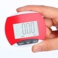 thumbnail image 3 of EeaseCA Podomètre Multifonction Portable Podomètre de Course Outil d'Information de Mise en Forme Fournitures de Sport Accessoires pour Homme Femme (Rouge), 3 of 7
