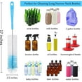 thumbnail image 3 of Bottle Cleaning Brush Set,Happon 8 Pack Long Handle Bottle Cleaner for Washing Narrow Neck Beer Bottles, Wine Decanter, Narrow Cup, Pipes, Sinks, Cup Cover, 3 of 7
