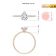 thumbnail image 4 of ANGARA Lab Grown Diamond Hidden Halo Engagement Ring for Women in 14K Rose Gold (Size-7x5mm| Color-F-G| Clarity-VS) | April Birthstone, Anniversary, Jewelry Gift for Women | Lab-Grown Diamond Ring, 4 of 7