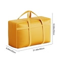 thumbnail image 3 of PEIBang Large Heavy Duty Moving Bags with Zipper Handles,Foldable Storage Bins Clothing Storage Bag for Travel Moving and Home Organization,31"Lx10"Wx20"H,Yellow, 3 of 7