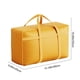 thumbnail image 3 of Bolsa de almacenamiento de ropa amarilla de gran capacidad, organizador de mantas y edredones, bolsa de viaje para mudanzas, para el hogar, la organización del dormitorio, artículos esenciales para, 3 of 7