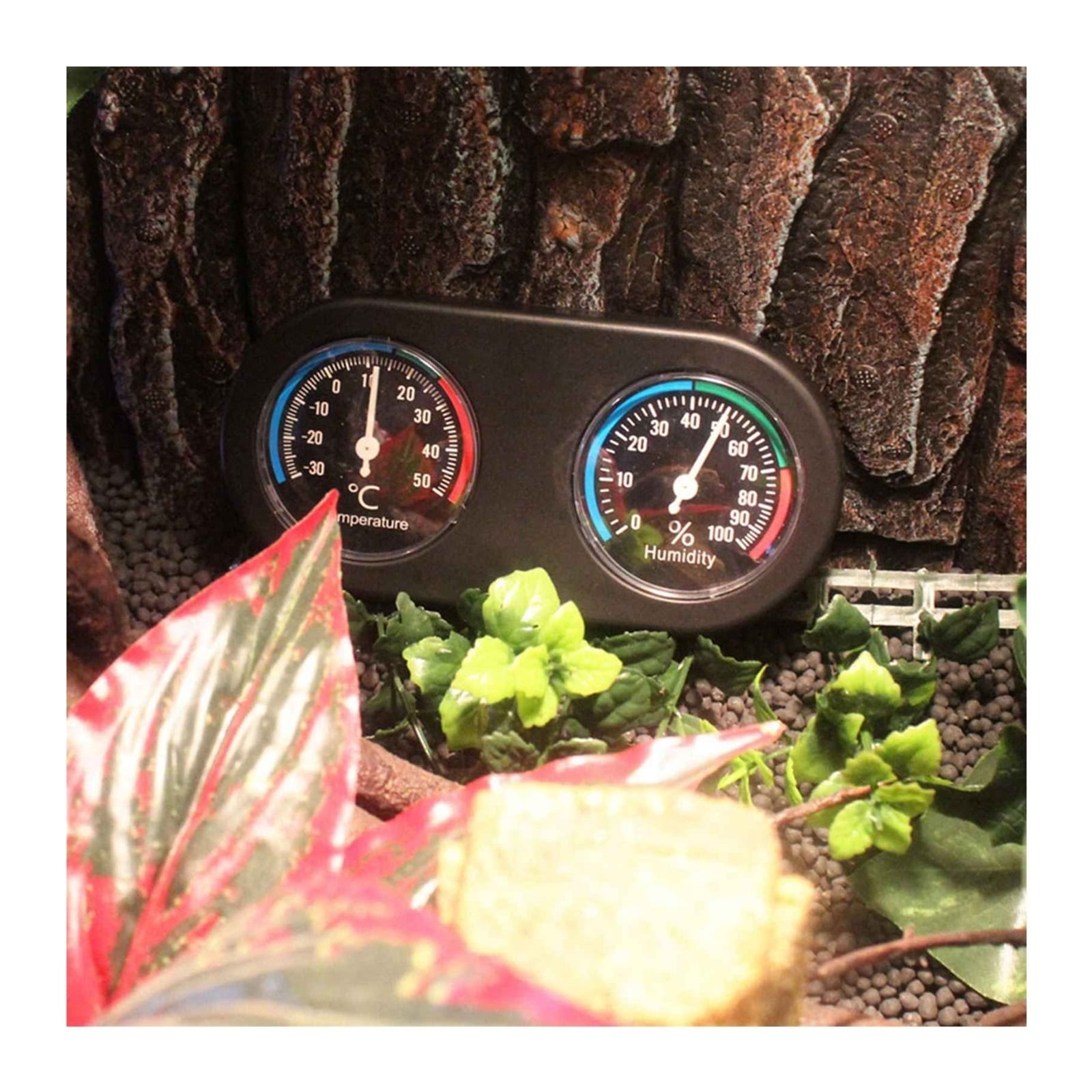 Hygrothermograph Reptile Hygrometer Mini Analog Temperature Humidity Meter Round Shape Thermometer ,Fast Response