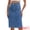 Blue, variant on DARING DIVA Women's Stretchy Below Knee Length Jean Skirts Small Blue