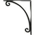 thumbnail image 4 of Ekena Millwork 2"W x 10"D x 12"H Legacy Wrought Iron Bracket, (Triple center brace), Antiqued Pewter, 4 of 8