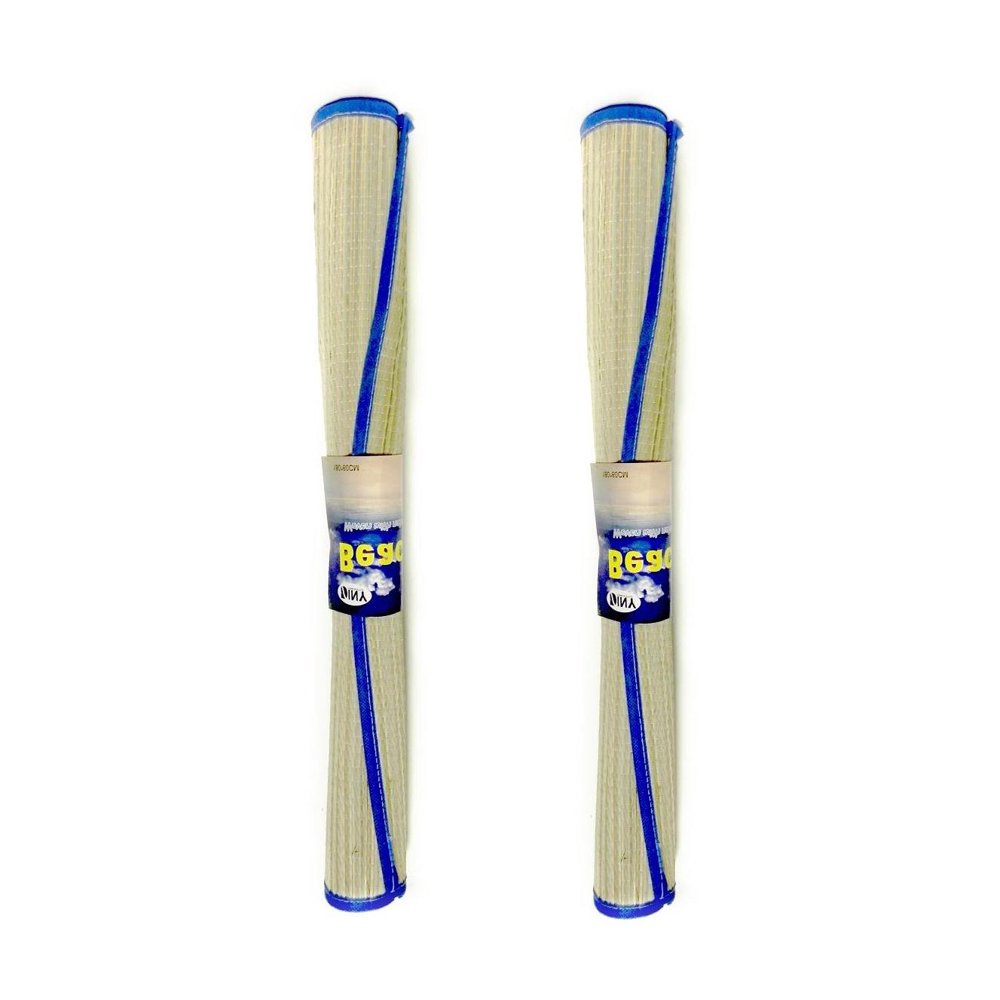 Dependable Industries 2 Pack Woven Straw Beach Mat Yoga Picnic Camping