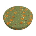 thumbnail image 2 of Xecao's Squirrel And Nuts Print Stool Covers offer stylish, washable protection for PU round bar stools, perfect for home or commercial use., 2 of 7