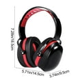 thumbnail image 3 of SDJMa Red 30dB Noise Reduction Earmuffs - Soft Ear Defenders for Sleeping, Studying, Shooting, Travel, Foldable & Lightweight with SNR Certified Isolation, 3 of 9
