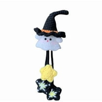 BiFandian Witch Ghost Crochet Kit, Handmade Cute Horror Crochet Kit with Yarn and Tools, Halloween Bag Gift for DIY Lovers, Soft to Touch Non Finished Product