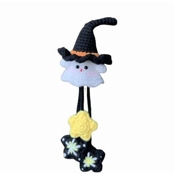 Holiday Gift Bags Witch Ghost Crochet Set Handmade Cute Horror Crochet Set with Yarn And tools Halloween Bag Gift for Diy Enthusiasts, Soft touch, Non Finished