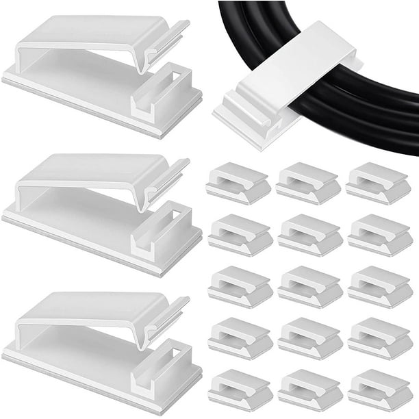 150 Pieces Adhesive Cable Management Clips 2 Sizes Wire Holder