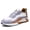 White Orange, variant on Men's Korean-Style Low-Top Sneakers - Lace-Up PU/PVC & Rubber Stability Arch, - All-Season Casual Breathable White/Grey/Purple/Grey/Golden/Pink/Green/Black/White/Gray/Purple/Beige//Black
