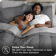 thumbnail image 3 of Bare Home 5-Piece Bed-in-a-Bag - Twin XL, Gray with Light Gray Sheet Set, 3 of 7
