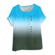 thumbnail image 4 of Vestidos Casuales Para Mujer, Blusas De Mujer De Moda Blusa informal de lino con botones y manga corta estampada para mujer, 4 of 4