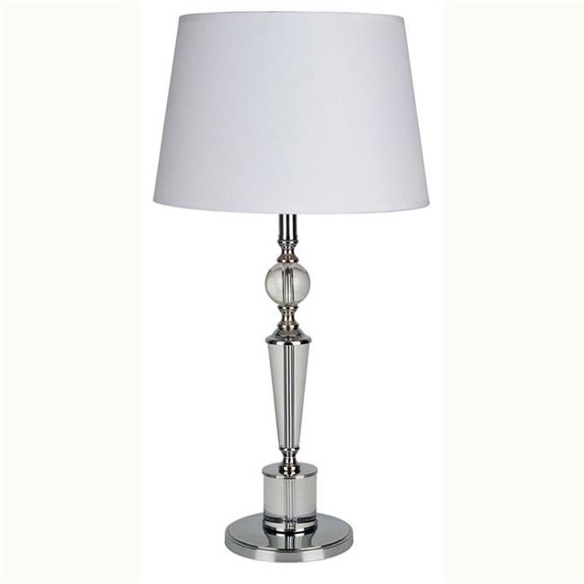 Ore Furniture 31136 27.5 in. Solid Crystal Table Lamp - Clear