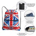 thumbnail image 4 of Retro Union-Jack Flag Drawstring Backpack Bag Water Resistant Yoga Shopping Cinch Bag Sackpack For Men Women, 4 of 7