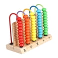 thumbnail image 2 of Juguete de de , juguete educativo clásico de madera para , aprender matemáticas, agregar restar para bebés, , , 5 varillas B Sunnimix Contar ábaco juguetes, 2 of 8