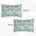 thumbnail image 2 of Yiaed Floral In Blue Print Brushed Microfiber Envelope Pillowcases, Standard,Envelope Closure Pillow Cases(Without Pillow Core)-20"x30", 2 of 6