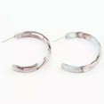 thumbnail image 6 of Leopard Tortoise Shell C Circle Hoop Earrings for Women Spring Summer Jewelry, 6 of 8