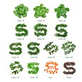 thumbnail image 2 of Amdohai Artificial Hanging Vines Green Leaves Greenery Plant Foliage for Home Kitchen, 2 of 9