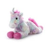 The Petting Zoo, Unicorn Stuffed Animal Plush Toy, Unicorn Gifts for Girls, Pastel Tie Dye Rainbow Unicorn with Silver Sparkly Horn, 14 inches