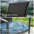thumbnail image 5 of Rocking Patio Bistro Sets - All-Weather - 3 Piece Rattan Conversation Furniture Set, Wicker Outdoor Front Porch Chair for Balcony, Porch, Garden, Backyard, Poolside,Blue, 5 of 8