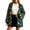 Q7-Camouflage Green, variant on Christmas Cardigan for Women Long Sleeve Funny Xmas Cardigan Sweaters Open Front Santa Claus Coat Soft Fall Winter Clothes